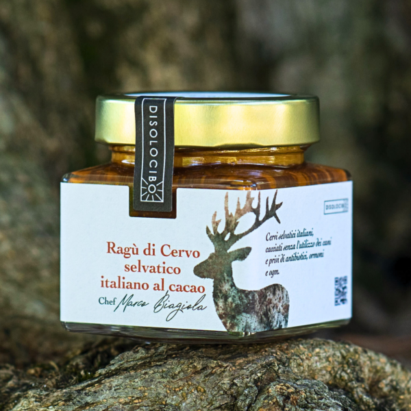 Ragù di Cervo selvatico italiano al cacao