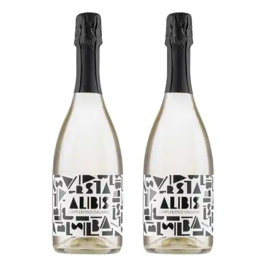 ALIBIS 6,0 EXTRA DRY BIOLOGICO- BOLLICINE LOW ALCOL 6.0% - 2 BOTTIGLIE