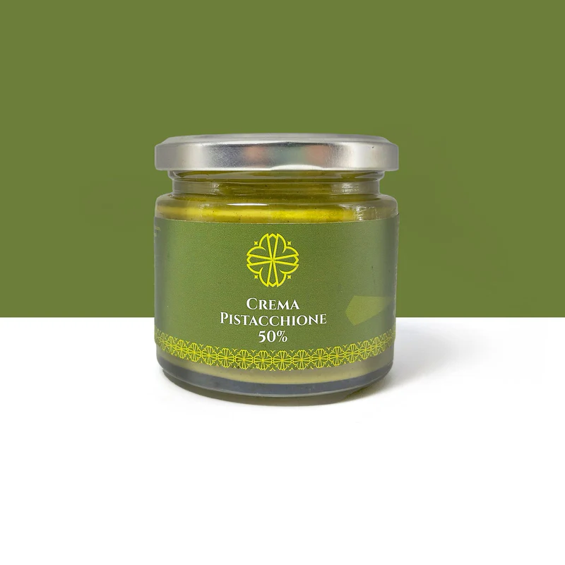 BARATTOLO DI CREMA SPALMABILE PISTACCHIONE AL 50%