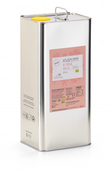 "6 FILE" Grand Cru Biologico Nocellara Monocultivar Presidio Slow Food 2024 - 5 L 1xolio
