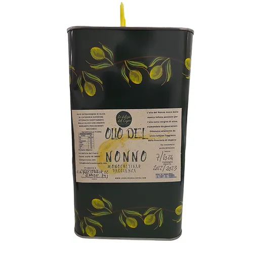 Olio EVO Monocultivar Taggiasco In Tanica NON FILTRATO 3 litri