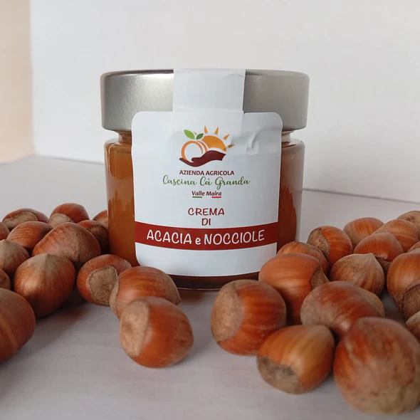 Crema Spalmabile Artigianale con Miele di Acacia e Nocciole Piemonte IGP