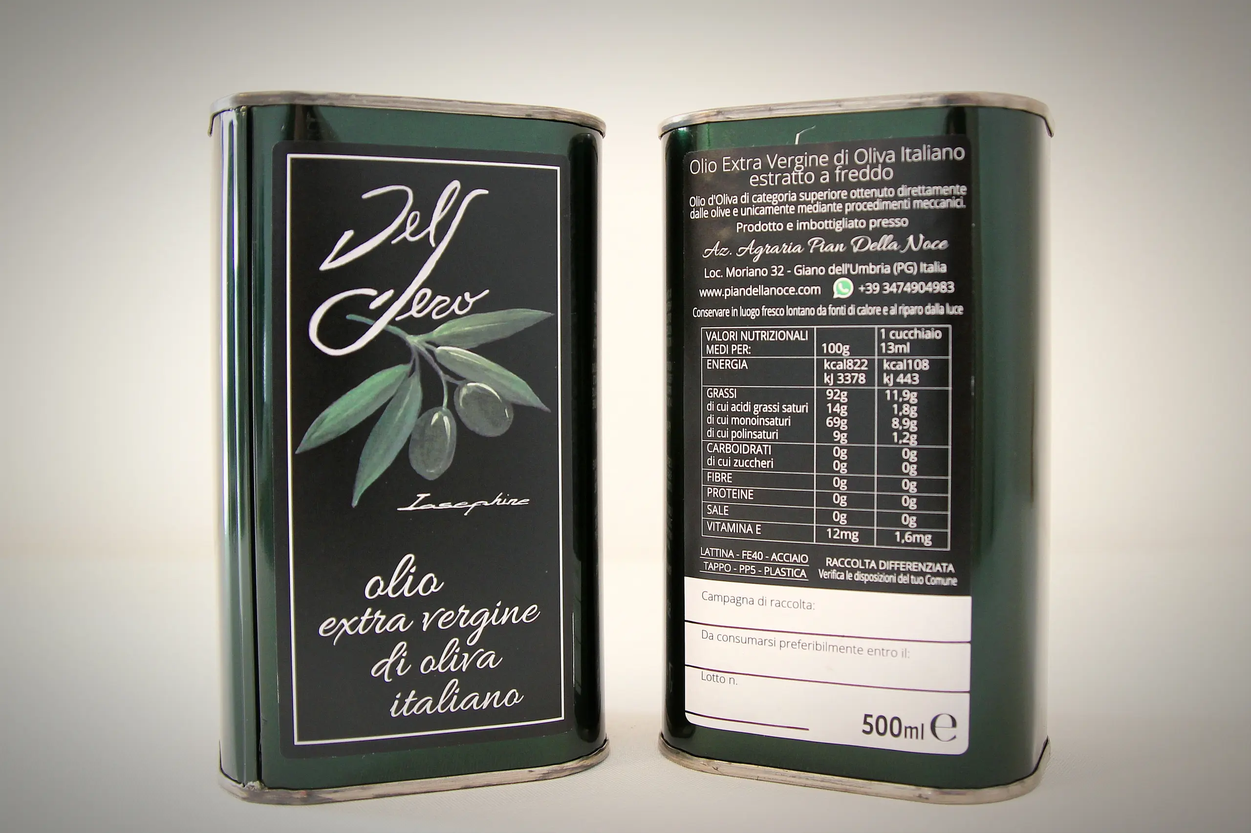 Olio EVO Del Sero 2024 - Lattina 500 ml