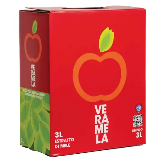 ESTRATTO DI MELA BIOLOGICO VERAMELA - 4 BAG IN BOX DA 3 LITRI