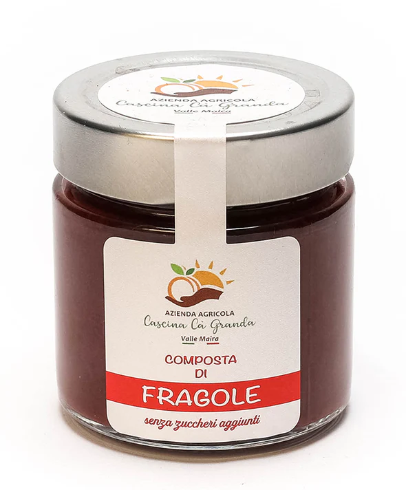 Composta di Fragole 100%- Senza Zuccheri aggiunti. Semplice. Naturale. Fragolosa.