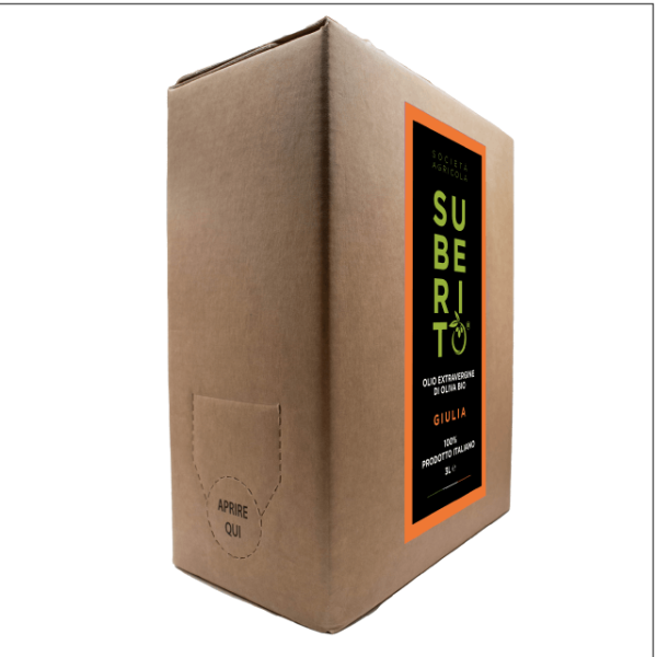 Giulia – Bella di Cerignola – Bag in Box Olio BIO extravergine di oliva 3 litri