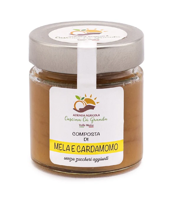 Composta di mela e cardamomo - senza zuccheri aggiunti.