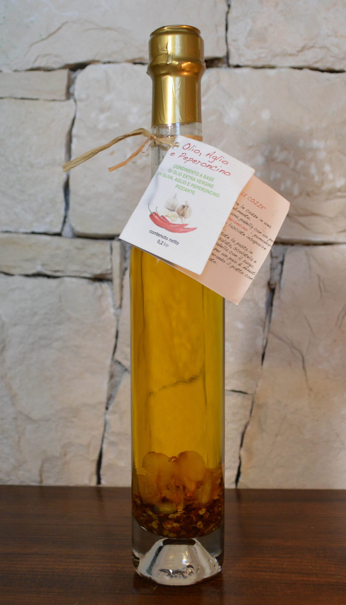 Olio EVO Aglio e Peperoncino 0.2L