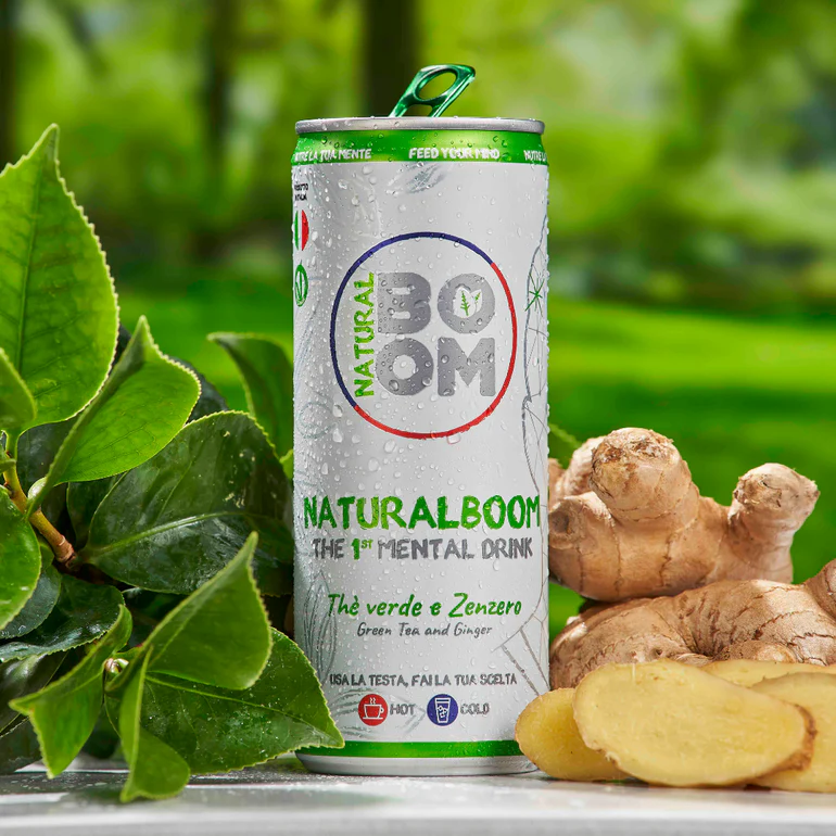 NaturalBoom – Thè verde e Zenzero 24 lattine
