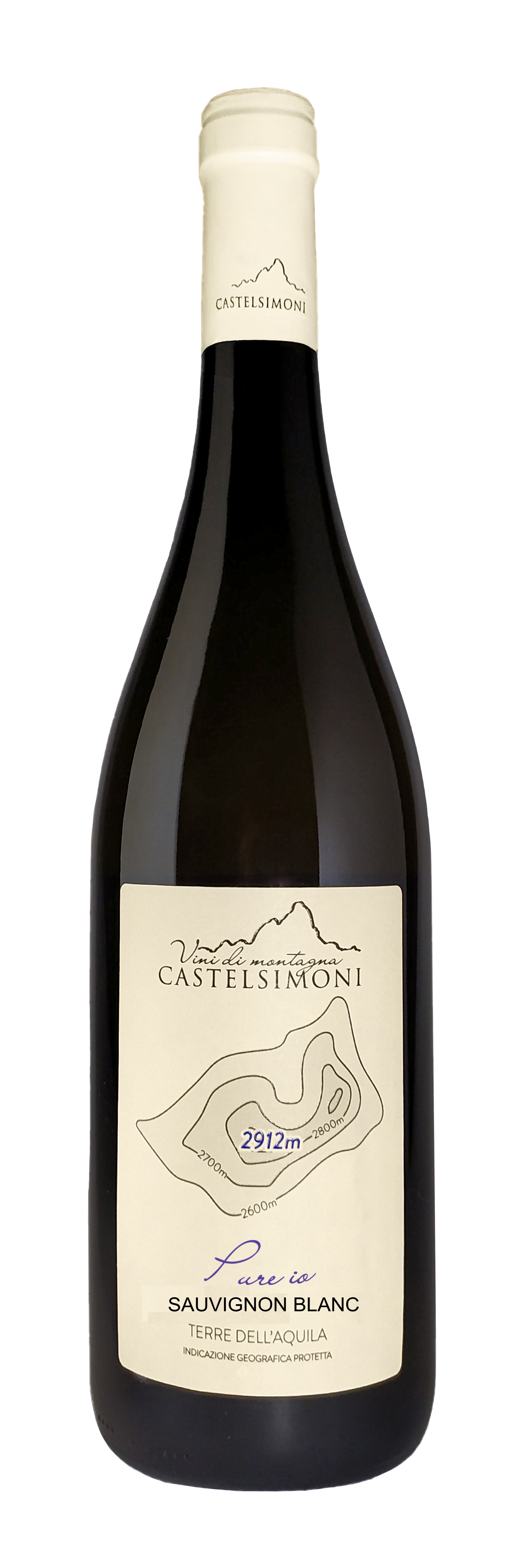 Pure io 2022 Sauvignon blanc terre dell'Aquila bottiglia da 0,75 lt