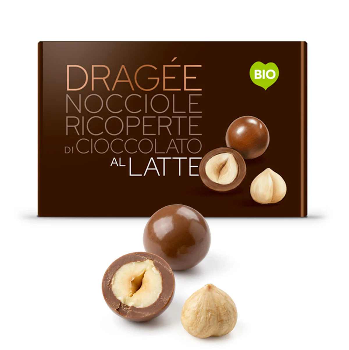 Dragée nocciole ricoperte di cioccolato al latte - 110g