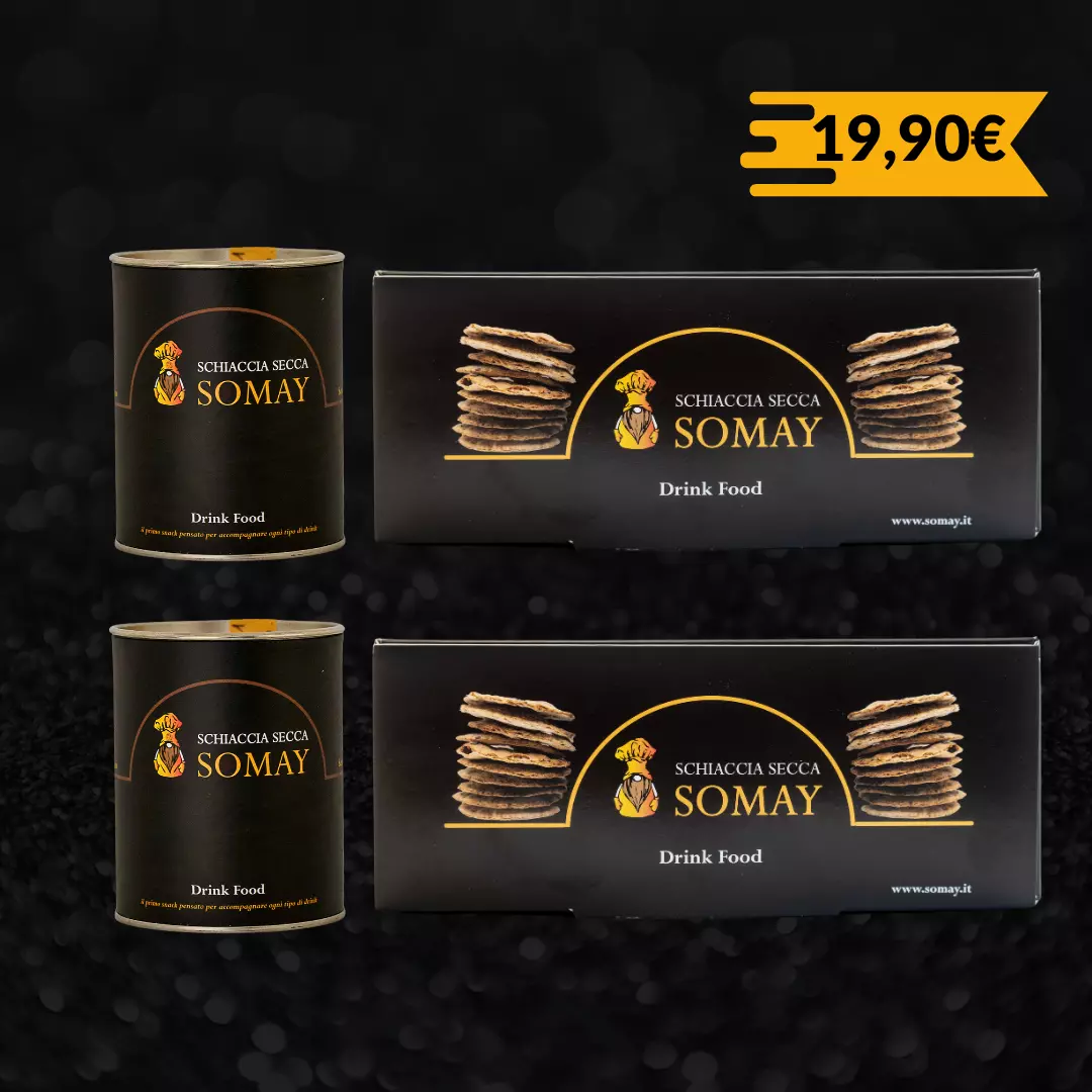 Somay Pack - 2  tubi da 10 Schiaccine 2 confezioni da 40 Schiaccine