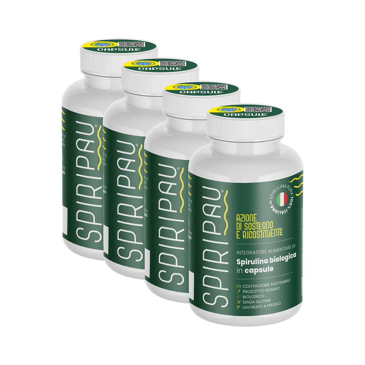 Spirulina Bio Italiana in Capsule 400 g