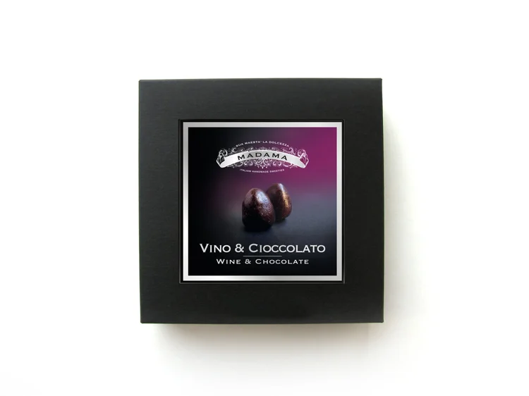 Vino & Cioccolato - Dragée dalla forma irregolare con gelée alla menta piperita piemontese 150 g